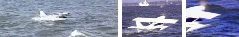 Trials displaying low shock-loads and safe handling in short waves twice the height acceptable to current seaplane hulls
